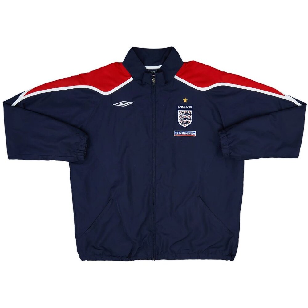 3/$188❤️unworn Umbro ENGLAND 2007-08 Track Top Jacket Windbreaker Embroidered